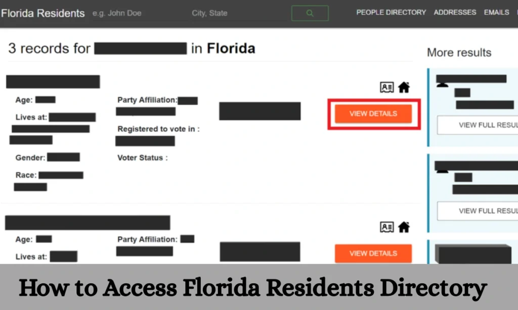 How to Access Florida Residents Directory